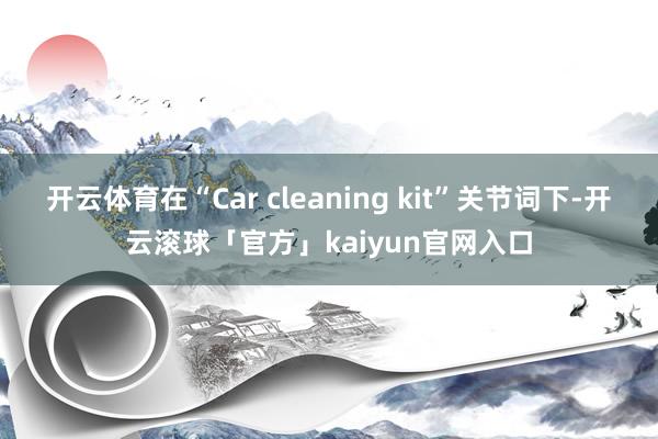 开云体育在“Car cleaning kit”关节词下-开云滚球「官方」kaiyun官网入口